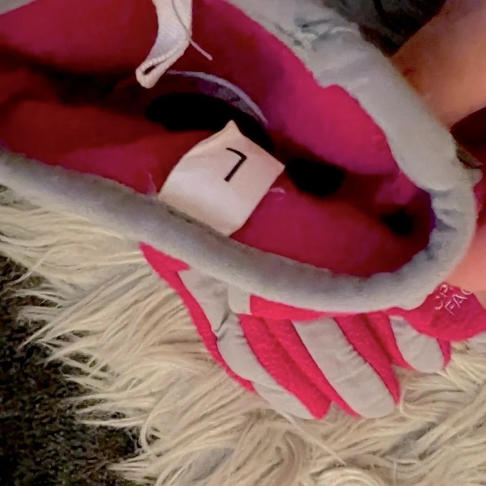The North Face Pink Fleece Gloves